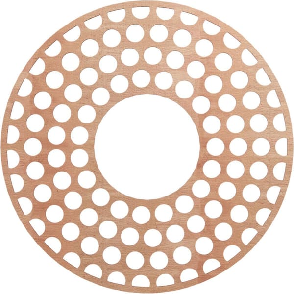 Ekena Millwork 32 in. x 11.625 in. x 0.25 in. Wood Medallion Moulding