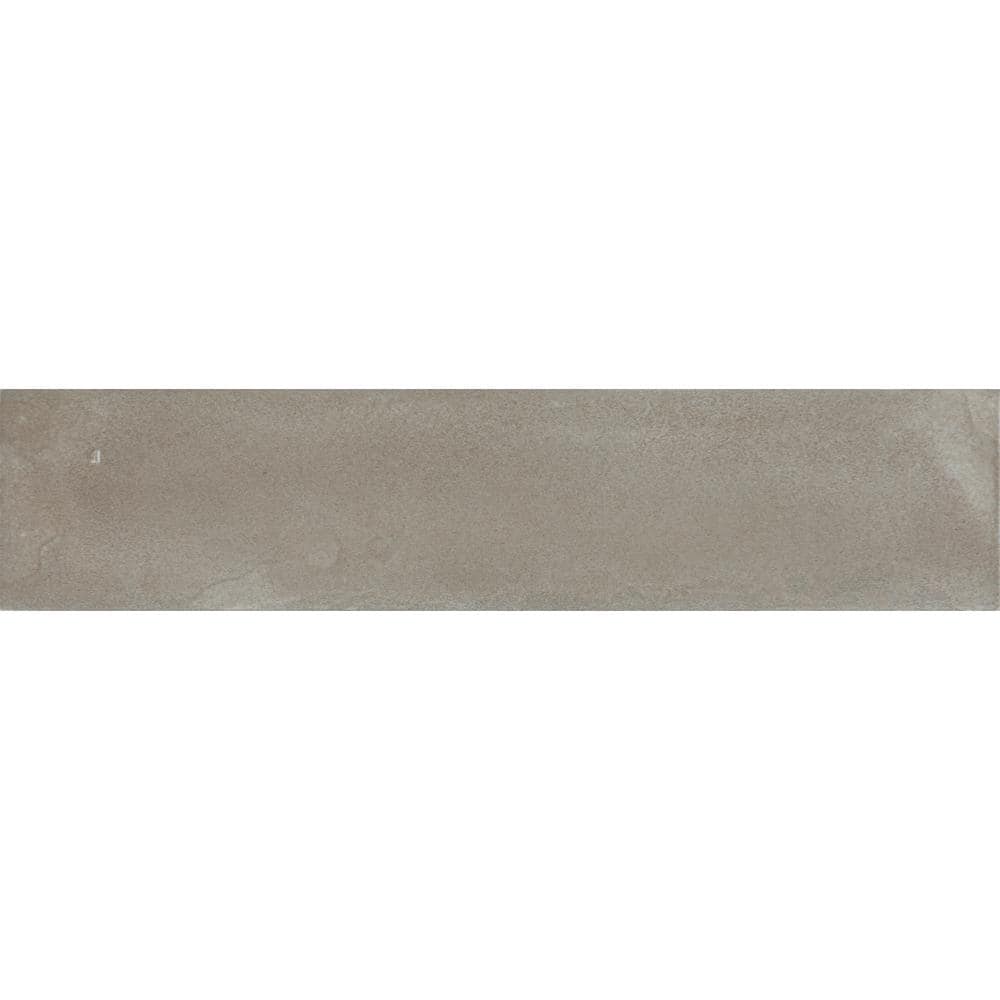 Daltile Indoterra Trail 2 in. x 9 in. Matte Porcelain Fluted Concrete ...