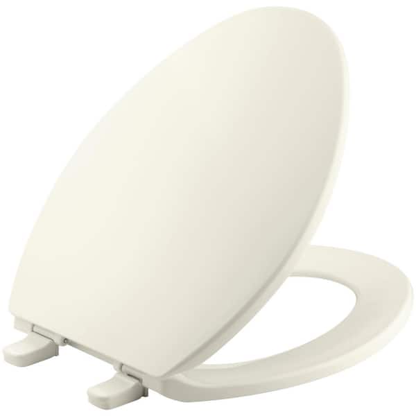 KOHLER Brevia Elongated Closed Front Toilet Seat in Biscuit