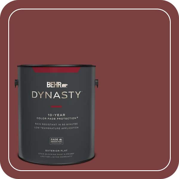 BEHR DYNASTY 1 gal. Home Decorators Collection #HDC-CL-11 January Garnet Flat Exterior Stain-Blocking Paint & Primer