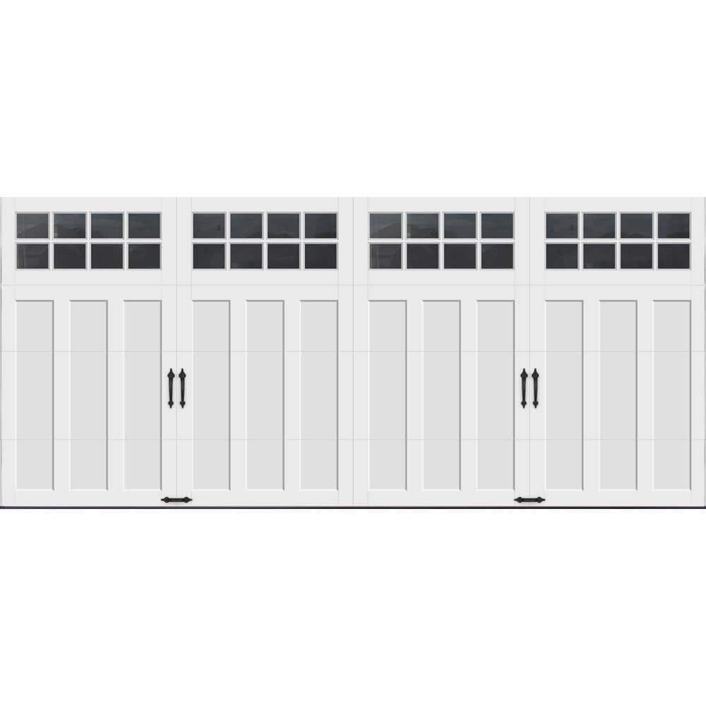 Coachman Linear Design 16 ft x 7 ft Insulated 18.4 R-Value White Garage Door with SQ24 Windows price history on PriceWatchPro