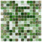 Coppa Forest 12 in. x 12 in. Glass Mosaic Tile (13.27 sq. ft. / Case)