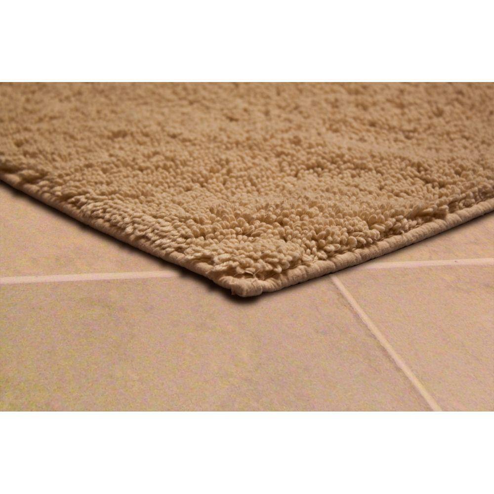 Natural Cotton Loop Design 2-Piece Bath Rug Set