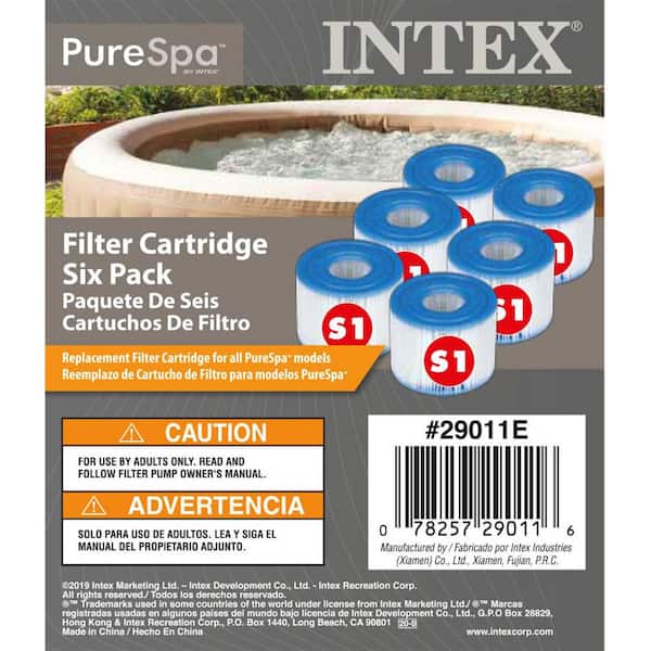 Type S1 Easy Set Pool Cartridges Filter Replacements (6 Pack)