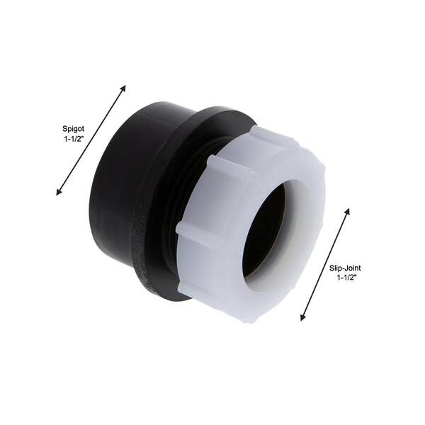 NIBCO 1-1/2 in. x 1-1/4 in. ABS DWV Spigot x Slip-Joint Street