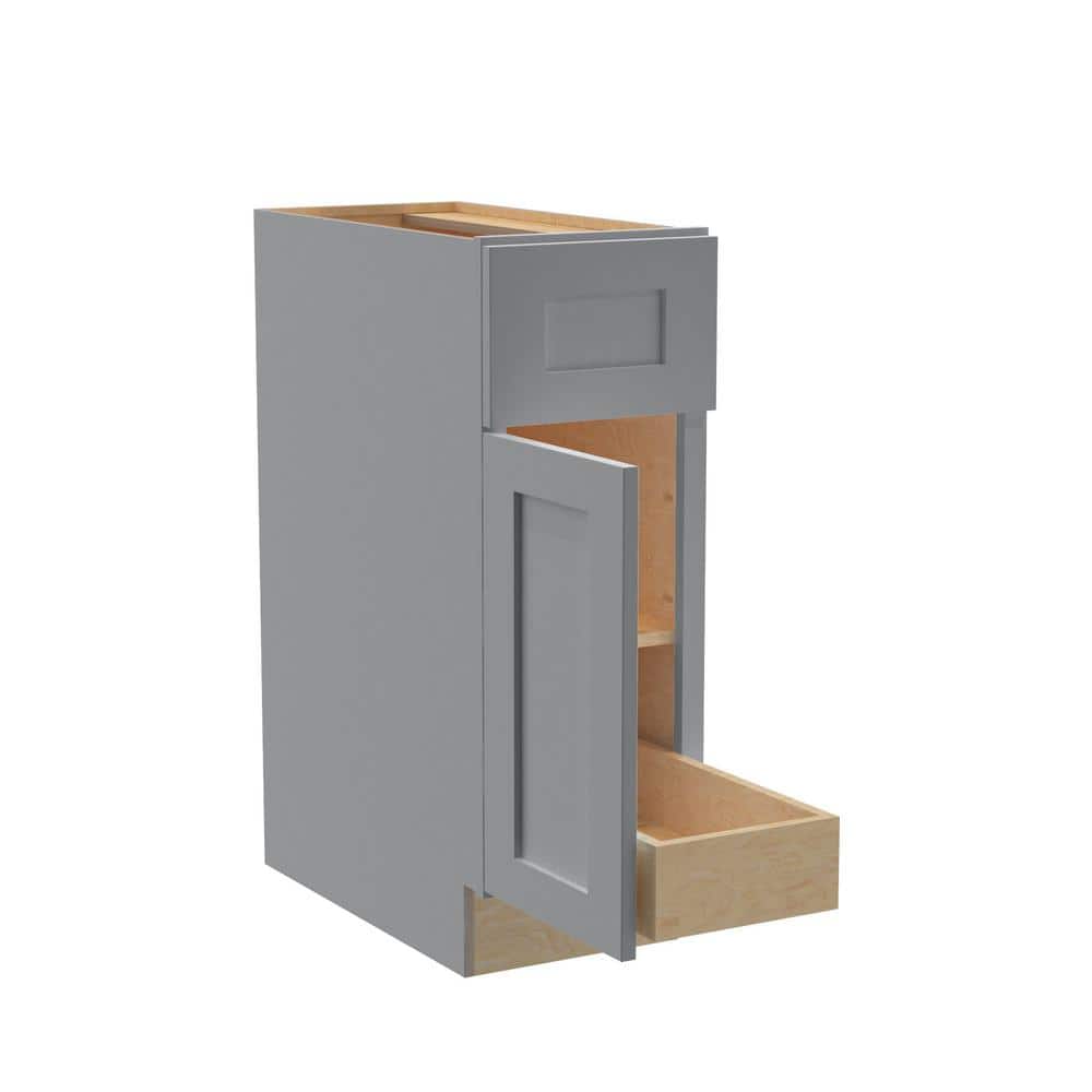 Newport 12 in. W x 24 in. D x 34.5 in. H Assembled Plywood Base Kitchen Cabinet in Pearl Gray with 1ROT Soft Close LH price history on PriceWatchPro