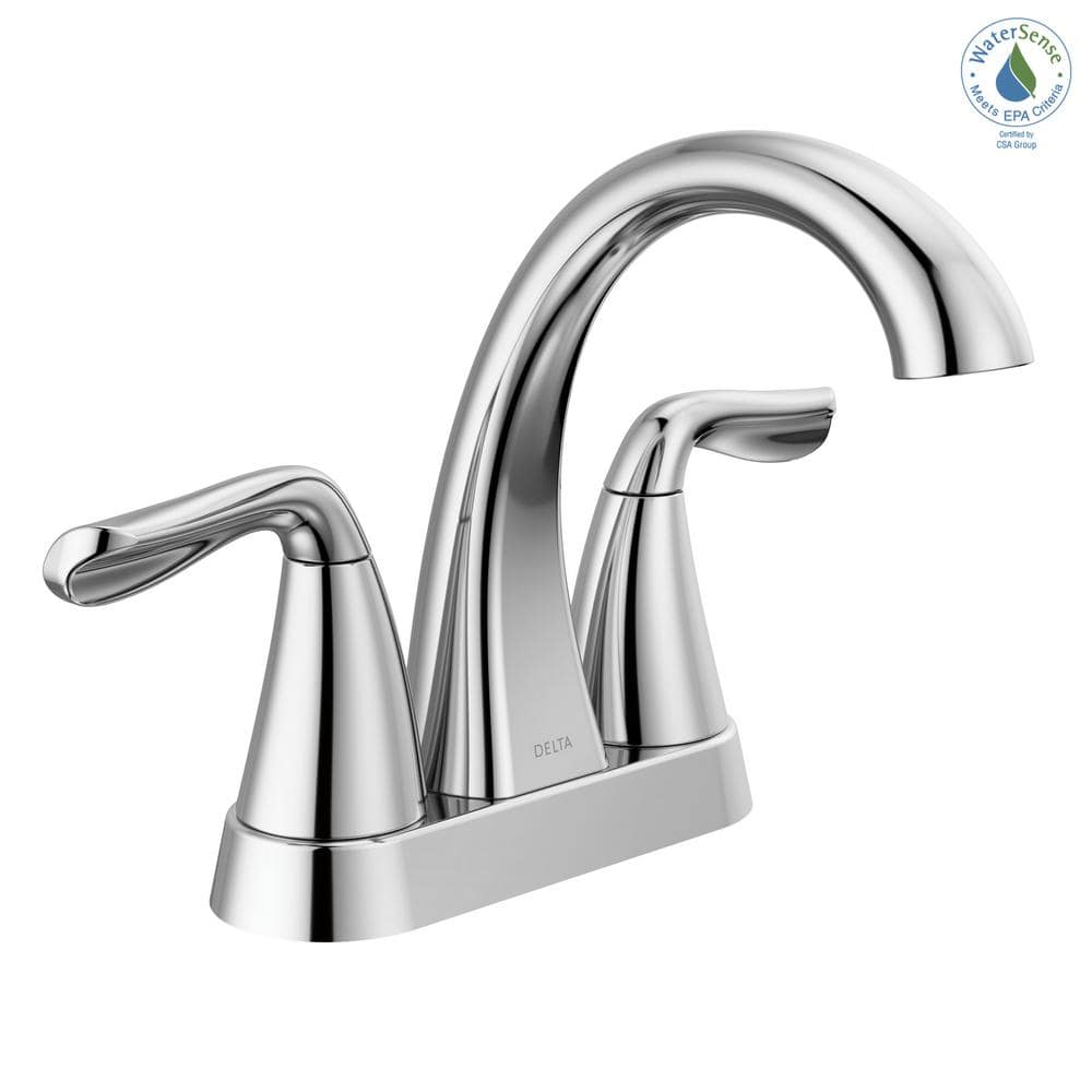 Arvo Chrome Two-Handle Centerset Bathroom Faucet
