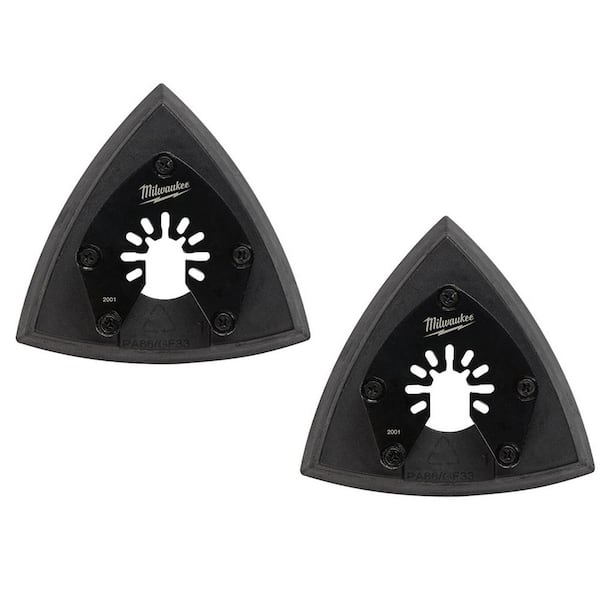 Milwaukee 3-1/2 in. Sandpaper Multi-Tool Oscillating Sanding Pad (2-Pack)