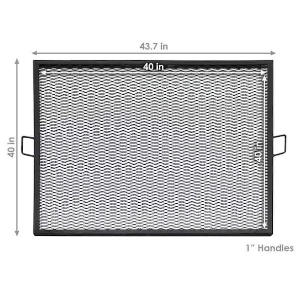 Square Fire Pit Cooking Grill Grate, 5 Foot Fire Pit Grate