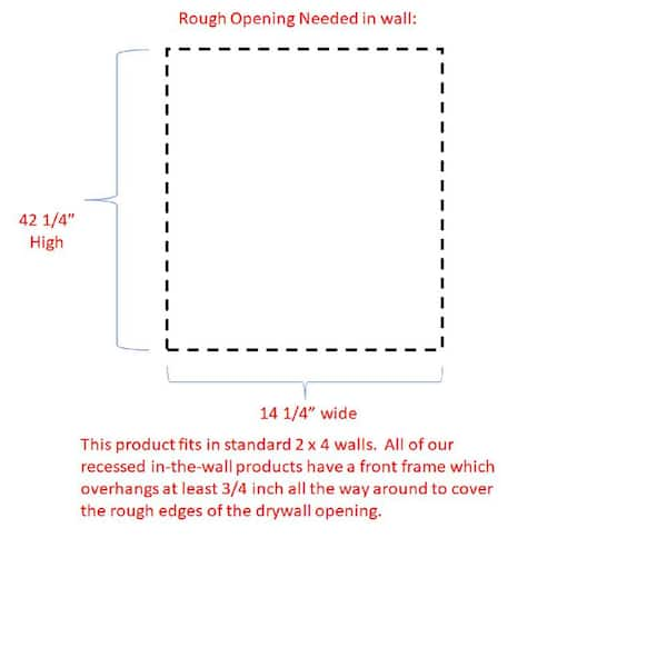 WG Wood Products Atwater 17 in. W x 25.5 in. H Clear Unfinished Surface  Mount Medicine Cabinet without Mirror ATW-124-UNF - The Home Depot