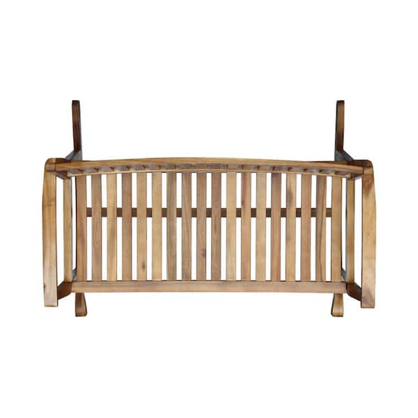 Unbranded Wood Outdoor Rocking Chair Sit For 2