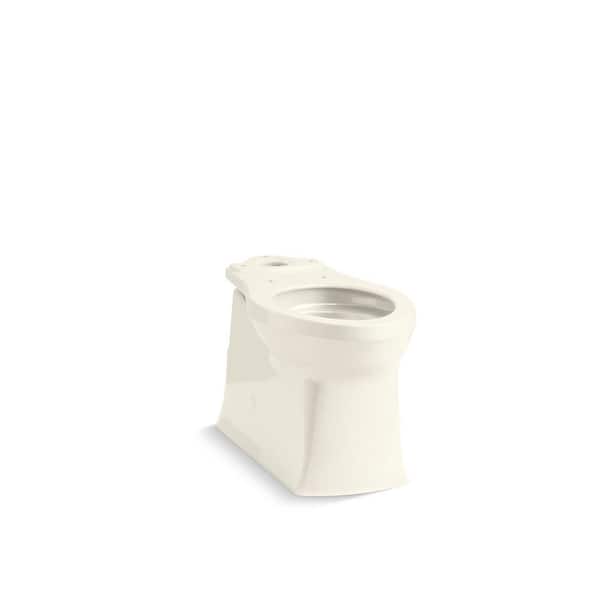 KOHLER Corbelle 16.5 in. Skirted Elongated Toilet Bowl Only in Biscuit ...