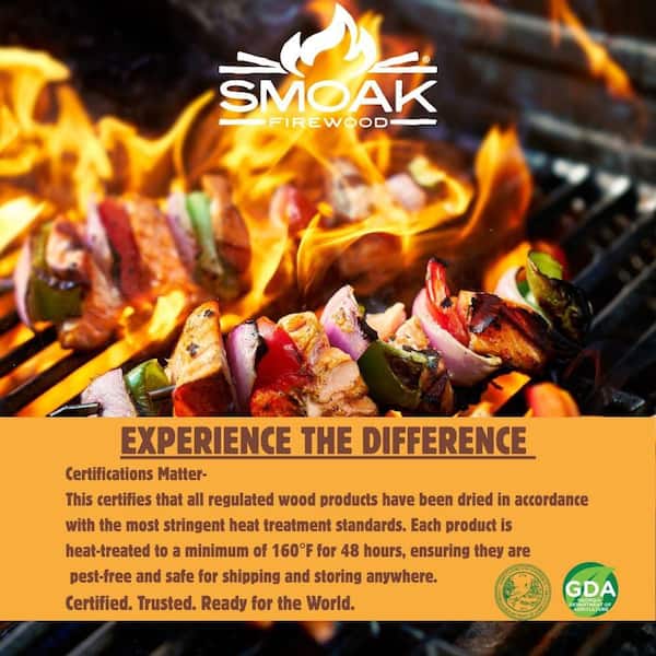 Smoak Firewood Hickory 8 in. Mini splits (8-10 lbs.) USDA
