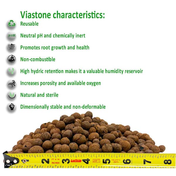 Viagrow 1.76 cu. ft. ViaStone Hydroponic Gardening Medium Grow Rock Viagrow 1.76 cu. ft. ViaStone Hydroponic Gardening Medium Grow Rock