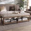 Baxton Studio Celeste Beige Fabric Upholstered Bench 28862 7607 HD