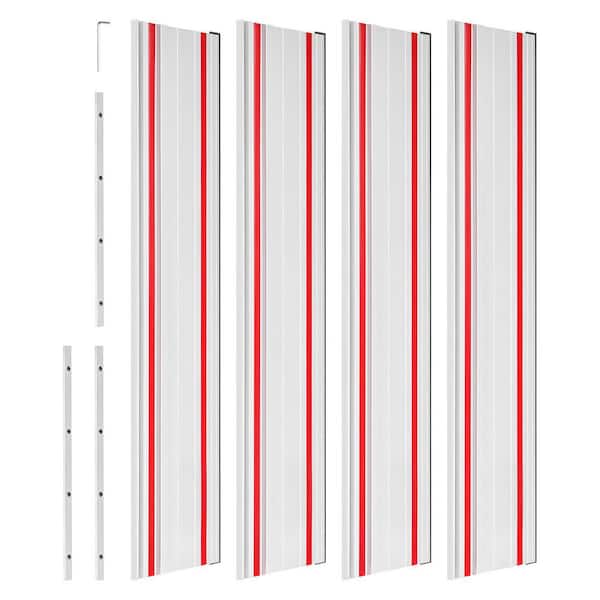 Panel Saw Rails VEVOR Track Saw Guide Rail, 110-In. Cutting Range, Kit Includes 4 x 27. ...