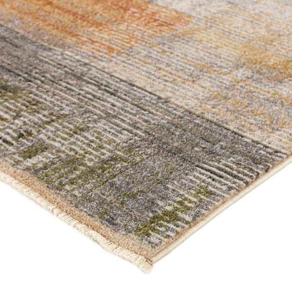 Odessa 9 ft. x 12 ft. 6 in. Mocha Geometric Rug