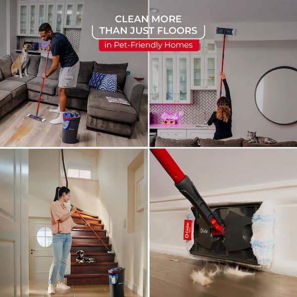 O-Cedar H2prO Microfiber Flat Mop System 175765 - The Home Depot