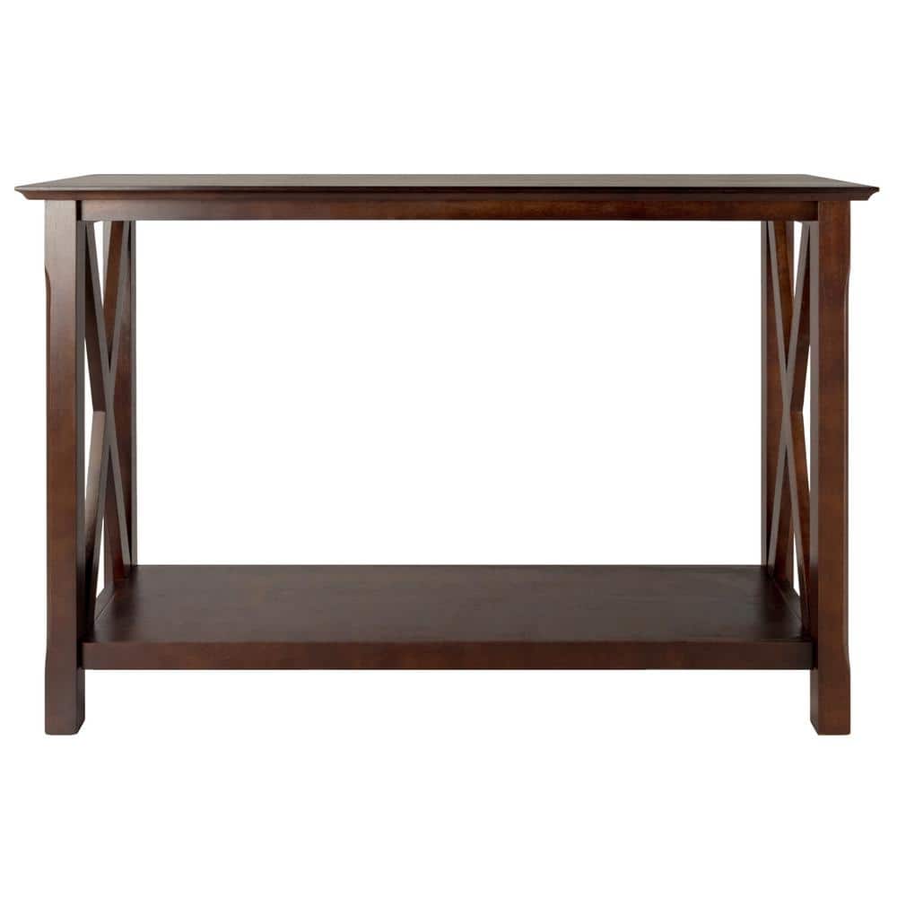 Cappuccino Elegance 45" Wood Composite Console Table with Storage