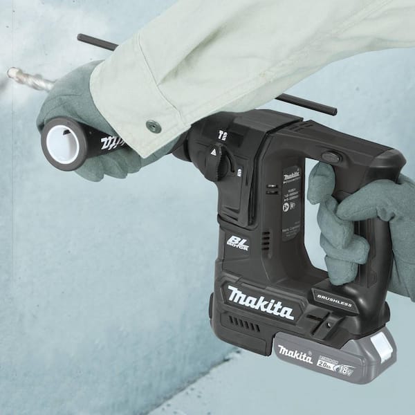 Makita 18V LXT Sub-Compact Lithium-Ion Brushless Cordless 11/16 in. Rotary  Hammer, accepts SDS-PLUS bits, Tool Only XRH06ZB The Home Depot