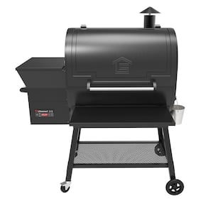 Lifesmart Pellet Grill And Smoker With Meat Probe Precision Digital Control And Dual Rack 510 Sq In Cooking Surface In Black Scs P760 The Home Depot