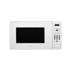 17.32 in. 0.7 cu. ft. Countertop Microwave in White with Auto Cook, Express Cook, Child Safety Lock