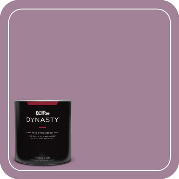 BEHR DYNASTY 1 qt. #PMD-82 Violet Bouquet Matte Interior Stain-Blocking Paint and Primer