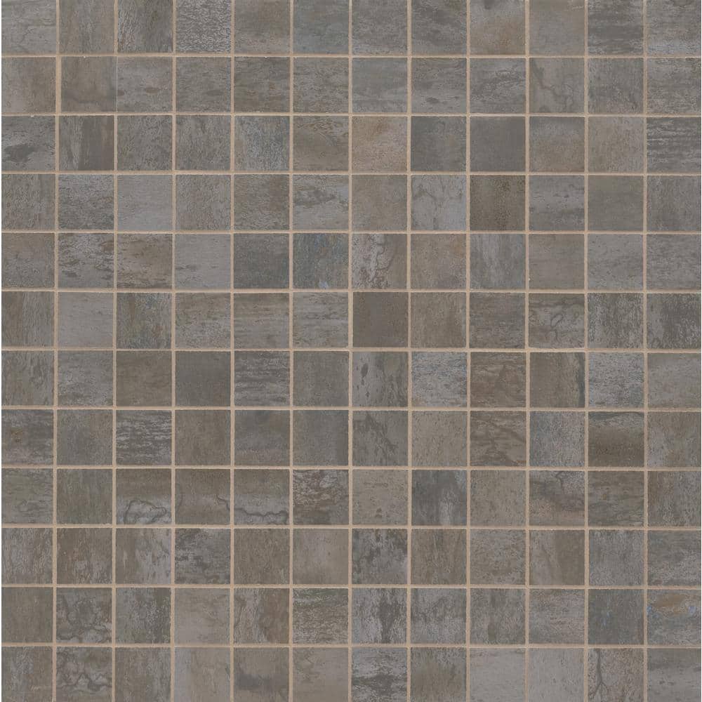 Metallic Ferro 2 in. Square 12 in. x 12 in. Matte Porcelain Mesh-Mounted Floor and Wall Mosaic Tile (8 sq. ft./Case) price history on PriceWatchPro