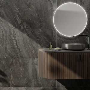 Sereno Earth Brown 23.62 in. x 47.24 in. Matte Porcelain Floor and Wall Tile (15.49 sq. ft./Case)