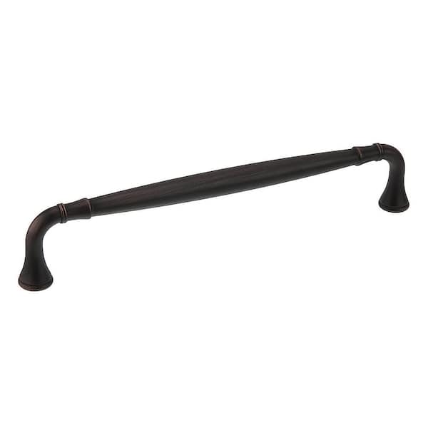 Richelieu Hardware Candiac Collection 7 9/16 in. (192 mm) Brushed Oil-Rubbed Bronze Traditional Curved Cabinet Bar Pull