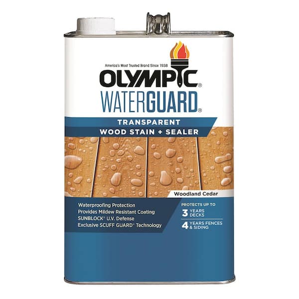 Olympic WaterGuard 1 gal. Woodland Cedar Transparent Wood Stain and Sealer
