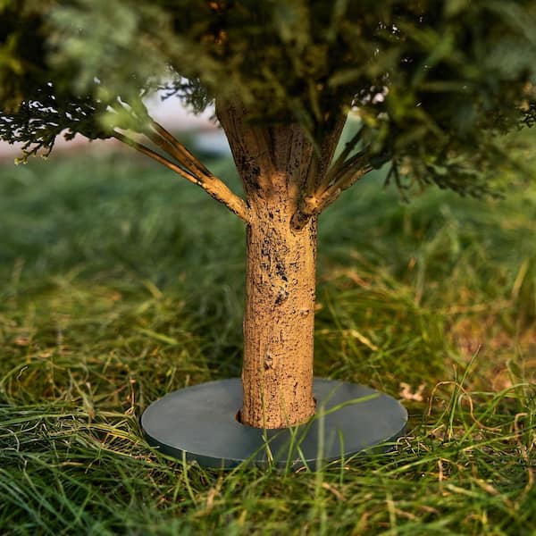 DR.Planzen 20 in. Artificial Cedar Topiary Trees with Ground Spike