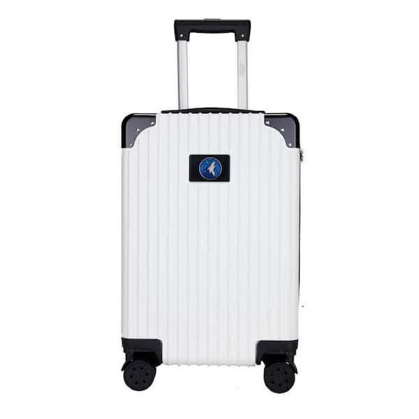 Mojo 21 in. White Minnesota Timberwolves premium 2-Toned Carry-On Suitcase