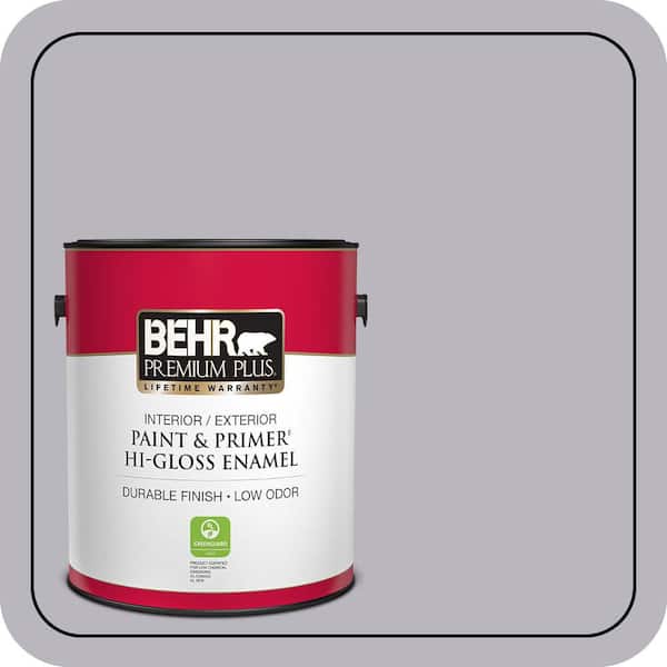BEHR PREMIUM PLUS 1 gal. #N550-3 Best in Show Hi-Gloss Enamel Interior/Exterior Paint & Primer