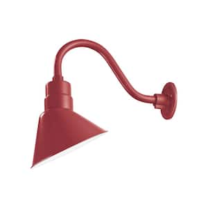 R Series 1 Light 11 in. Satin Red Angle Shade