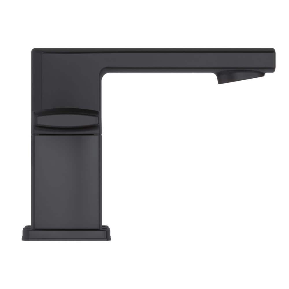 Matte Black High Arc Double Handle 8" Widespread Bathroom Faucet