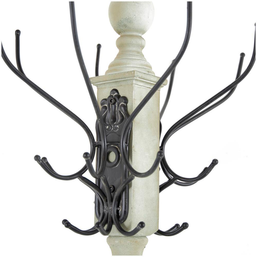 Rustic Freestanding Coat Rack Gray - Olivia & May: Hat Stand, No Assembly Required