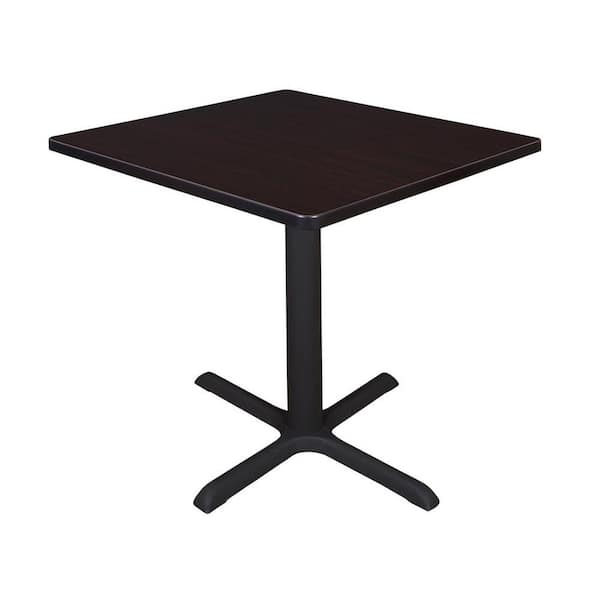 Regency Bucy 30 in. L Square Mocha Walnut Wood Breakroom Table (Seats 4)