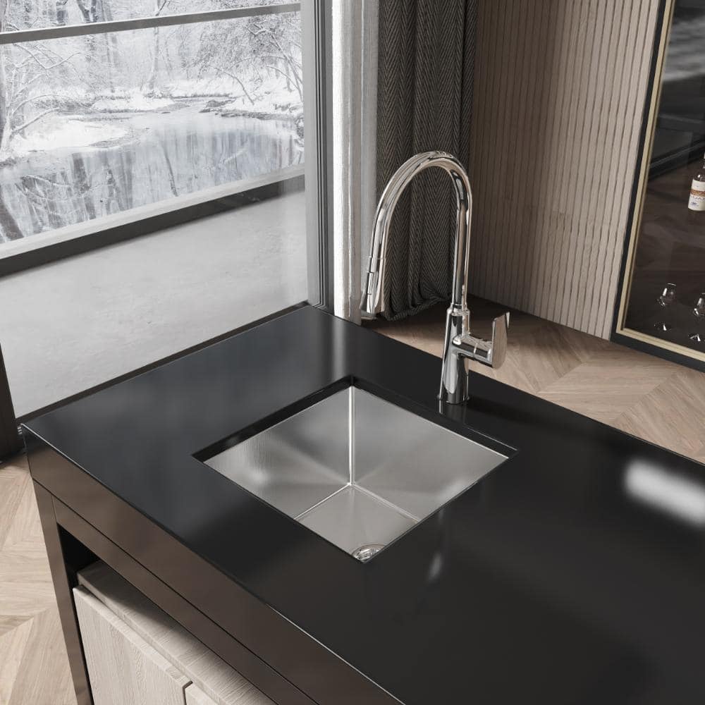 "18""x18"" Brushed Nickel Undermount Sink, Single Bowl Handmade Stainless Steel with Drain" price history on PriceWatchPro