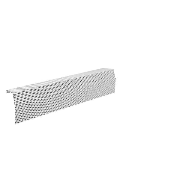 Baseboarders Premium Series 3 ft. Galvanized Steel Easy Slip-On Baseboard Heater Cover in White