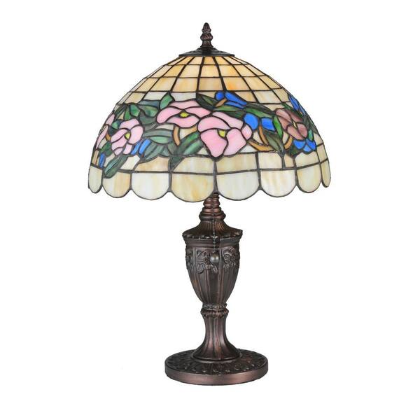 Illumine 1 Light Tiffany Pansy Accent Lamp