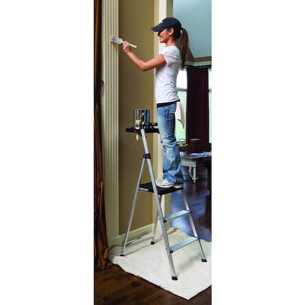 Rubbermaid 3-Step Ultra-Light Aluminum Step Stool with Project