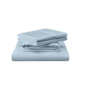 TEMPUR Luxe Egyptian Cotton Sleepy Blue Twin Sheet Set