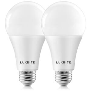 150-Watt Equivalent A21 Dimmable LED Light Bulbs Enclosed Fixture Rated 4000K Cool White (2-Pack)