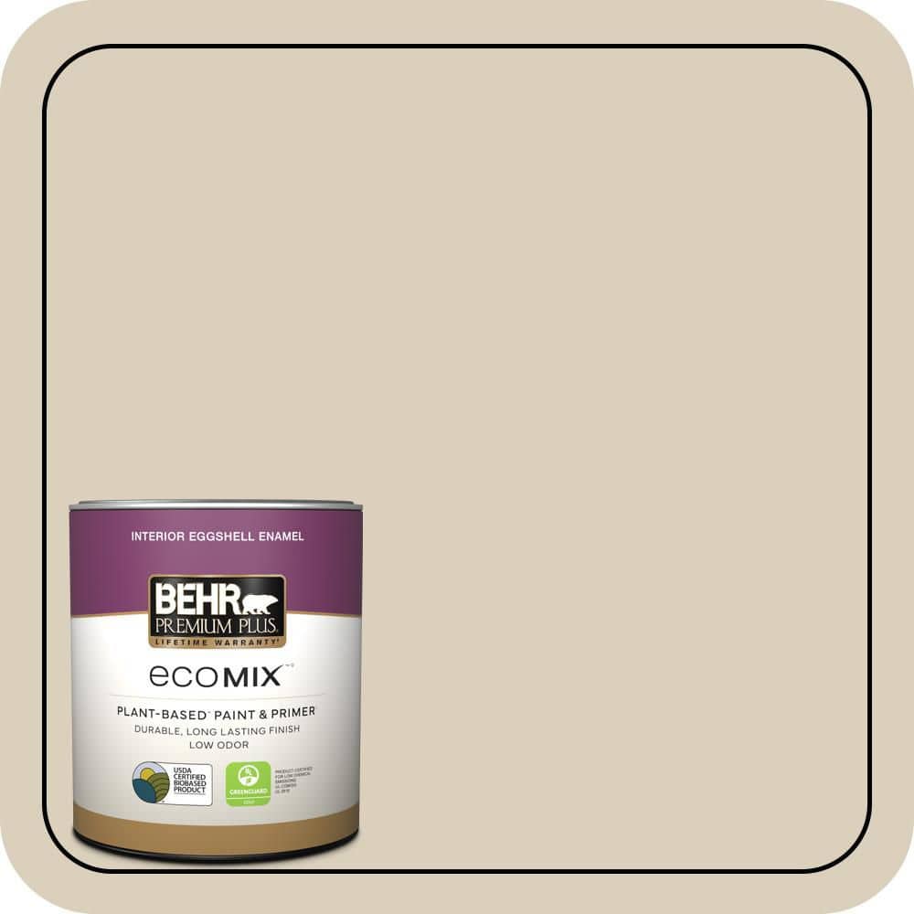 1 qt. #MQ3-15 Bell Tower Eggshell Enamel EcoMix Plant-Based Interior Paint & Primer price history on PriceWatchPro