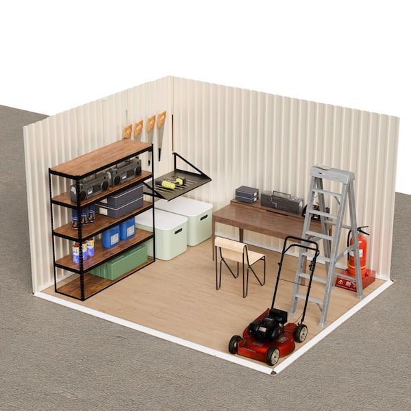10 ft. W x 8 ft. D Feet Cream White Color Outdoor Double Door