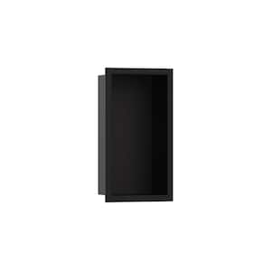 XtraStoris Original 6 in. W x 12 in. H x 6 in. D Stainless Steel Shower Niche in Matte Black