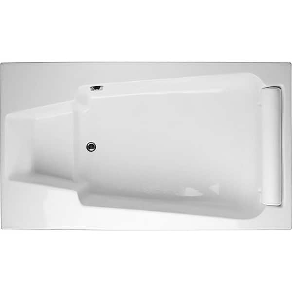 Hydro Systems 74 in. x 42 in. Premier in White Rectangular Drop-in Bathtub