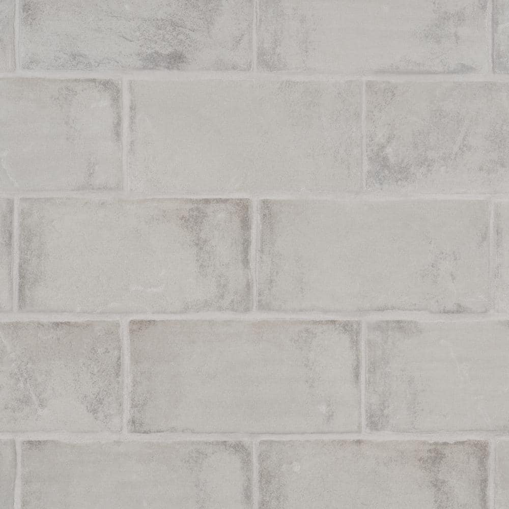 Tripoli Dove Gray 3.93 in. x 7.87 in. Matte Terracotta Look Ceramic Wall Tile (10.76 Sq. Ft./Case) price history on PriceWatchPro