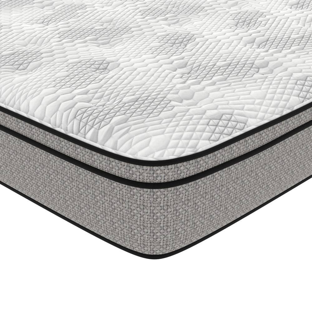 Queen 12-Inch White Hybrid Gel Memory Foam Mattress